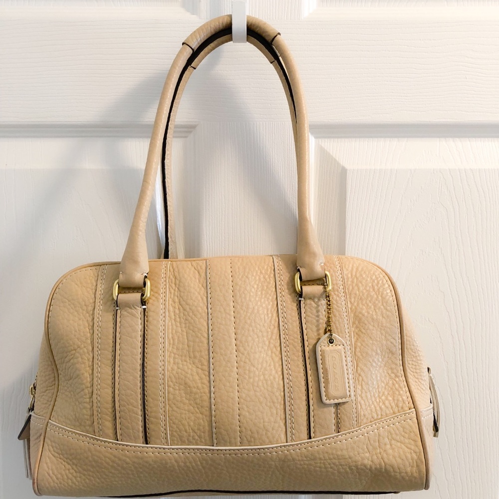 Coach Pebbled Leather Satchel Bag